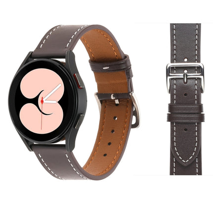 Plain Weave Leather Watch Band, For Samsung Galaxy Watch4 40mm / 44mm - DealBuddy