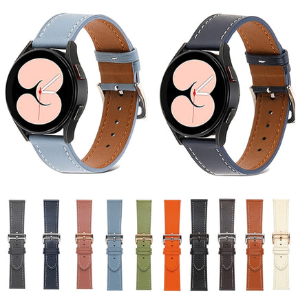 Plain Weave Leather Watch Band, For Samsung Galaxy Watch4 40mm / 44mm - DealBuddy