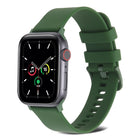 Plain Weave Silicone Watch Band For Apple Watch Series, 7 41mm / 6&SE&5&4 40mm / 3&2&1 38mm, 7 45mm / 6&SE&5&4 44mm / 3&2&1 42mm - DealBuddy