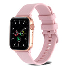 Plain Weave Silicone Watch Band For Apple Watch Series, 7 41mm / 6&SE&5&4 40mm / 3&2&1 38mm, 7 45mm / 6&SE&5&4 44mm / 3&2&1 42mm - DealBuddy