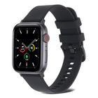 Plain Weave Silicone Watch Band For Apple Watch Series, 7 41mm / 6&SE&5&4 40mm / 3&2&1 38mm, 7 45mm / 6&SE&5&4 44mm / 3&2&1 42mm - DealBuddy