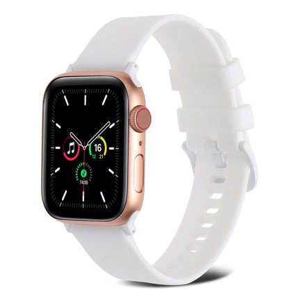 Plain Weave Silicone Watch Band For Apple Watch Series, 7 41mm / 6&SE&5&4 40mm / 3&2&1 38mm, 7 45mm / 6&SE&5&4 44mm / 3&2&1 42mm - DealBuddy