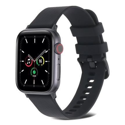 Plain Weave Silicone Watch Band For Apple Watch Series, 7 41mm / 6&SE&5&4 40mm / 3&2&1 38mm, 7 45mm / 6&SE&5&4 44mm / 3&2&1 42mm - DealBuddy
