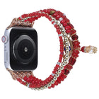 Eye Bead Chain Watch Band For Apple Watch Series, 7 41mm / 6&SE&5&4 40mm / 3&2&1 38mm, 7 45mm / 6&SE&5&4 44mm / 3&2&1 42mm - DealBuddy