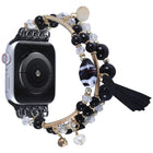 Round Bead Chain Watch Band For Apple Watch Series, 7 41mm / 6&SE&5&4 40mm / 3&2&1 38mm, 7 45mm / 6&SE&5&4 44mm / 3&2&1 42mm - DealBuddy