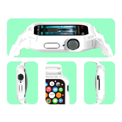 Integrated TPU Watch Band For Apple Watch Series, 7 41mm / 6&SE&5&4 40mm / 3&2&1 38mm, 7 45mm / 6&SE&5&4 44mm / 3&2&1 42mm - DealBuddy