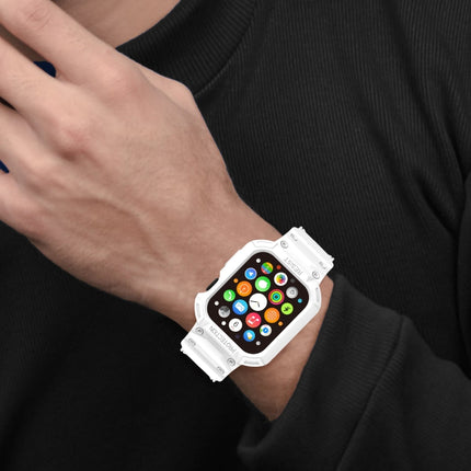 Integrated TPU Watch Band For Apple Watch Series, 7 41mm / 6&SE&5&4 40mm / 3&2&1 38mm, 7 45mm / 6&SE&5&4 44mm / 3&2&1 42mm - DealBuddy