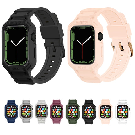 Integrated TPU Watch Band For Apple Watch Series, 7 41mm / 6&SE&5&4 40mm / 3&2&1 38mm, 7 45mm / 6&SE&5&4 44mm / 3&2&1 42mm - DealBuddy