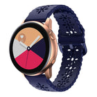 Plum Blossom Hollowed Silicone Watch Band, For Samsung Galaxy Watch4 20mm, For Huawei Watch GT 3 Pro 22mm - DealBuddy