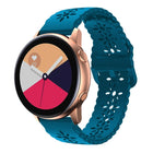 Plum Blossom Hollowed Silicone Watch Band, For Samsung Galaxy Watch4 20mm, For Huawei Watch GT 3 Pro 22mm - DealBuddy