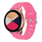 Plum Blossom Hollowed Silicone Watch Band, For Samsung Galaxy Watch4 20mm, For Huawei Watch GT 3 Pro 22mm - DealBuddy