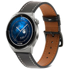 Plain Weave Genuine Leather Watch Band, For Samsung Galaxy Watch4 20mm, For Huawei Watch GT 3 Pro 22mm - DealBuddy