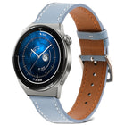 Plain Weave Genuine Leather Watch Band, For Samsung Galaxy Watch4 20mm, For Huawei Watch GT 3 Pro 22mm - DealBuddy