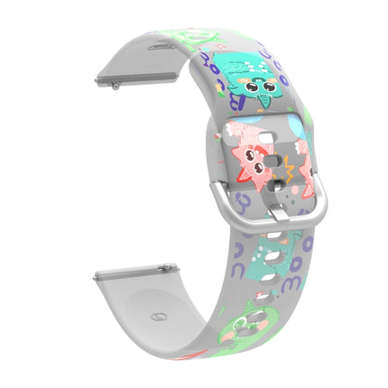 Transparent Printed TPU Silicone Watch Band, For Samsung Galaxy Watch4 20mm, For Huawei Watch GT 3 Pro 22mm - DealBuddy