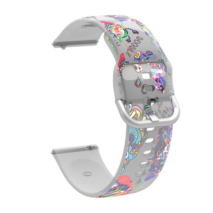 Transparent Printed TPU Silicone Watch Band, For Samsung Galaxy Watch4 20mm, For Huawei Watch GT 3 Pro 22mm - DealBuddy