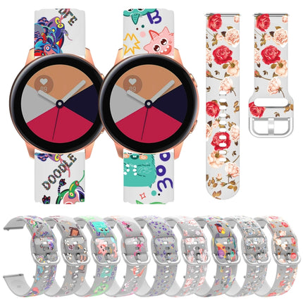 Transparent Printed TPU Silicone Watch Band, For Samsung Galaxy Watch4 20mm, For Huawei Watch GT 3 Pro 22mm - DealBuddy