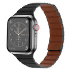Strong Magnetic Leather Watch Band For Apple Watch Series, 7 41mm / 6&SE&5&4 40mm / 3&2&1 38mm, 7 45mm / 6&SE&5&4 44mm / 3&2&1 42mm - DealBuddy