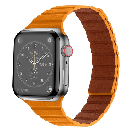 Strong Magnetic Leather Watch Band For Apple Watch Series, 7 41mm / 6&SE&5&4 40mm / 3&2&1 38mm, 7 45mm / 6&SE&5&4 44mm / 3&2&1 42mm - DealBuddy