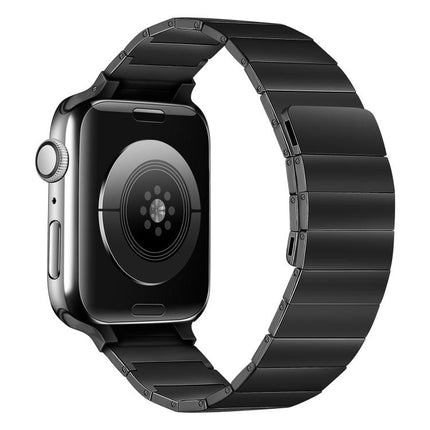 Magnetic Steel Watch Band For Apple Watch Series, 7 41mm / 6&SE&5&4 40mm / 3&2&1 38mm, 7 45mm / 6&SE&5&4 44mm / 3&2&1 42mm - DealBuddy