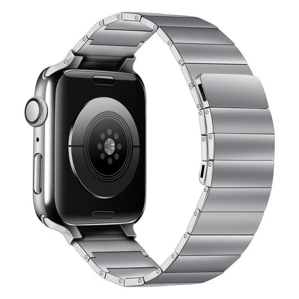 Magnetic Steel Watch Band For Apple Watch Series, 7 41mm / 6&SE&5&4 40mm / 3&2&1 38mm, 7 45mm / 6&SE&5&4 44mm / 3&2&1 42mm - DealBuddy