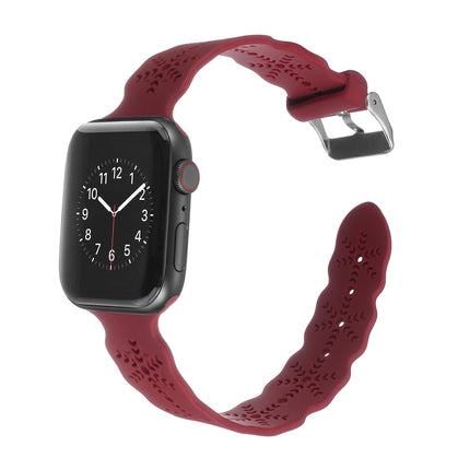 Snowflake Silicone Watch Band For Apple Watch Series, 7 41mm / 6&SE&5&4 40mm / 3&2&1 38mm, 7 45mm / 6&SE&5&4 44mm / 3&2&1 42mm - DealBuddy