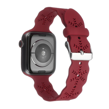 Snowflake Silicone Watch Band For Apple Watch Series, 7 41mm / 6&SE&5&4 40mm / 3&2&1 38mm, 7 45mm / 6&SE&5&4 44mm / 3&2&1 42mm - DealBuddy
