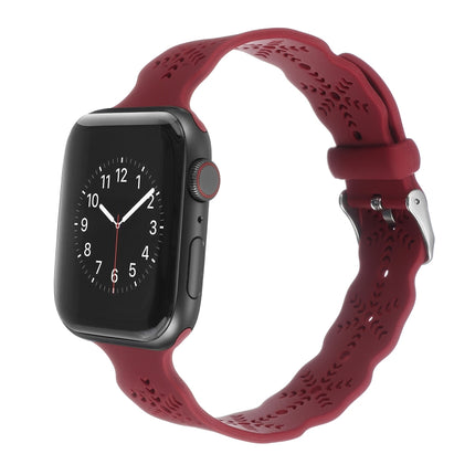 Snowflake Silicone Watch Band For Apple Watch Series, 7 41mm / 6&SE&5&4 40mm / 3&2&1 38mm, 7 45mm / 6&SE&5&4 44mm / 3&2&1 42mm - DealBuddy