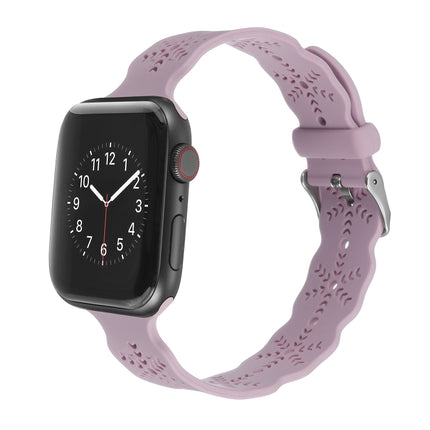 Snowflake Silicone Watch Band For Apple Watch Series, 7 41mm / 6&SE&5&4 40mm / 3&2&1 38mm, 7 45mm / 6&SE&5&4 44mm / 3&2&1 42mm - DealBuddy