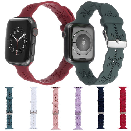 Snowflake Silicone Watch Band For Apple Watch Series, 7 41mm / 6&SE&5&4 40mm / 3&2&1 38mm, 7 45mm / 6&SE&5&4 44mm / 3&2&1 42mm - DealBuddy