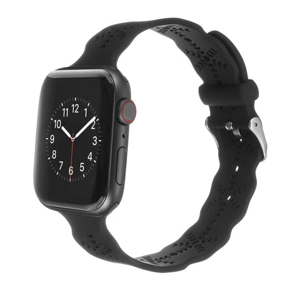 Snowflake Silicone Watch Band For Apple Watch Series, 7 41mm / 6&SE&5&4 40mm / 3&2&1 38mm, 7 45mm / 6&SE&5&4 44mm / 3&2&1 42mm - DealBuddy