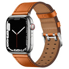 7 41mm / 6&SE&5&4 40mm / 3&2&1 38mm / Brown Silver Buckle