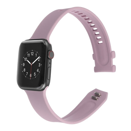 Square Buckle Silicone Watch Band For Apple Watch Series, 7 41mm / 6&SE&5&4 40mm / 3&2&1 38mm, 7 45mm / 6&SE&5&4 44mm / 3&2&1 42mm - DealBuddy