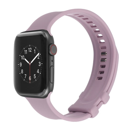 Square Buckle Silicone Watch Band For Apple Watch Series, 7 41mm / 6&SE&5&4 40mm / 3&2&1 38mm, 7 45mm / 6&SE&5&4 44mm / 3&2&1 42mm - DealBuddy