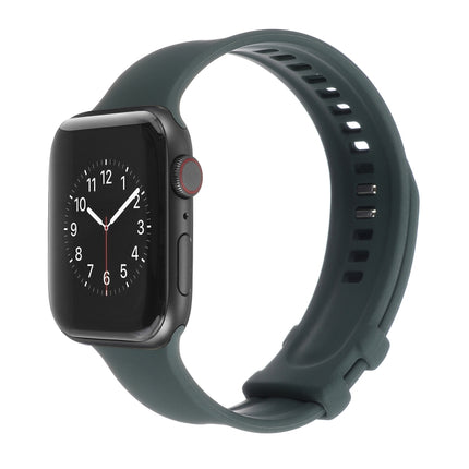 Square Buckle Silicone Watch Band For Apple Watch Series, 7 41mm / 6&SE&5&4 40mm / 3&2&1 38mm, 7 45mm / 6&SE&5&4 44mm / 3&2&1 42mm - DealBuddy