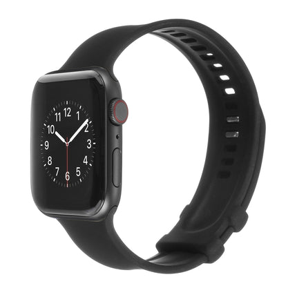 Square Buckle Silicone Watch Band For Apple Watch Series, 7 41mm / 6&SE&5&4 40mm / 3&2&1 38mm, 7 45mm / 6&SE&5&4 44mm / 3&2&1 42mm - DealBuddy