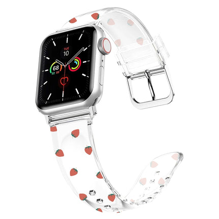 Square Buckle Transparent Watch Band For Apple Watch Series, 7 41mm / 6&SE&5&4 40mm / 3&2&1 38mm, 7 45mm / 6&SE&5&4 44mm / 3&2&1 42mm - DealBuddy