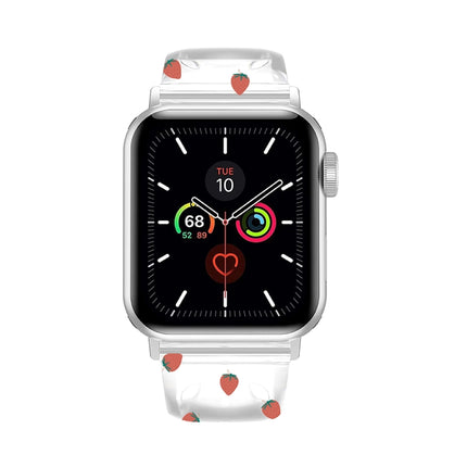 Square Buckle Transparent Watch Band For Apple Watch Series, 7 41mm / 6&SE&5&4 40mm / 3&2&1 38mm, 7 45mm / 6&SE&5&4 44mm / 3&2&1 42mm - DealBuddy