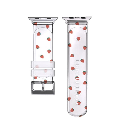 Square Buckle Transparent Watch Band For Apple Watch Series, 7 41mm / 6&SE&5&4 40mm / 3&2&1 38mm, 7 45mm / 6&SE&5&4 44mm / 3&2&1 42mm - DealBuddy