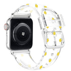 Square Buckle Transparent Watch Band For Apple Watch Series, 7 41mm / 6&SE&5&4 40mm / 3&2&1 38mm, 7 45mm / 6&SE&5&4 44mm / 3&2&1 42mm - DealBuddy