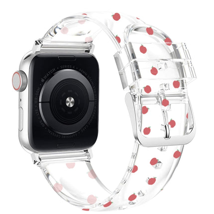 Square Buckle Transparent Watch Band For Apple Watch Series, 7 41mm / 6&SE&5&4 40mm / 3&2&1 38mm, 7 45mm / 6&SE&5&4 44mm / 3&2&1 42mm - DealBuddy