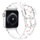 Square Buckle Transparent Watch Band For Apple Watch Series, 7 41mm / 6&SE&5&4 40mm / 3&2&1 38mm, 7 45mm / 6&SE&5&4 44mm / 3&2&1 42mm - DealBuddy