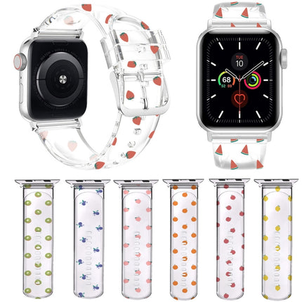 Square Buckle Transparent Watch Band For Apple Watch Series, 7 41mm / 6&SE&5&4 40mm / 3&2&1 38mm, 7 45mm / 6&SE&5&4 44mm / 3&2&1 42mm - DealBuddy