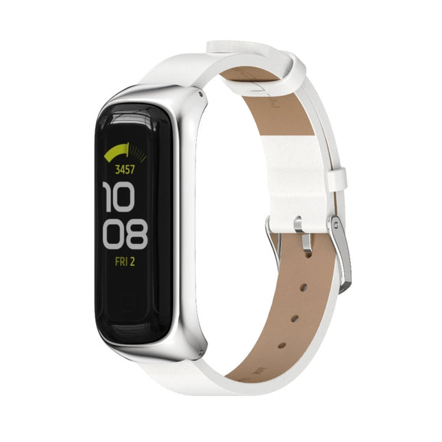 MIJOBS Metal Case Microfiber Leather Watch Band