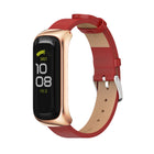 MIJOBS Metal Case Microfiber Leather Watch Band - DealBuddy