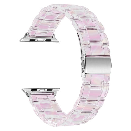 Three-Bead Translucent Watch Band For Apple Watch Series, 7 45mm / 6&SE&5&4 44mm / 3&2&1 42mm, 7 41mm / 6&SE&5&4 40mm / 3&2&1 38mm - DealBuddy