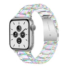 Three-Bead Translucent Watch Band For Apple Watch Series, 7 45mm / 6&SE&5&4 44mm / 3&2&1 42mm, 7 41mm / 6&SE&5&4 40mm / 3&2&1 38mm - DealBuddy