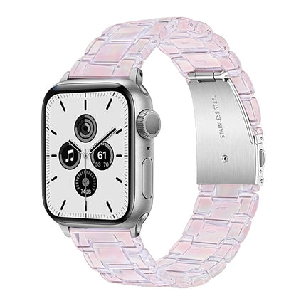 Three-Bead Translucent Watch Band For Apple Watch Series, 7 45mm / 6&SE&5&4 44mm / 3&2&1 42mm, 7 41mm / 6&SE&5&4 40mm / 3&2&1 38mm - DealBuddy