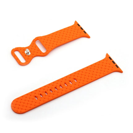 Weave Texture Watch Band For Apple Watch Series, 7 45mm / 6&SE&5&4 44mm / 3&2&1 42mm, 7 41mm / 6&SE&5&4 40mm / 3&2&1 38mm - DealBuddy