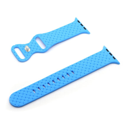 Weave Texture Watch Band For Apple Watch Series, 7 45mm / 6&SE&5&4 44mm / 3&2&1 42mm, 7 41mm / 6&SE&5&4 40mm / 3&2&1 38mm - DealBuddy