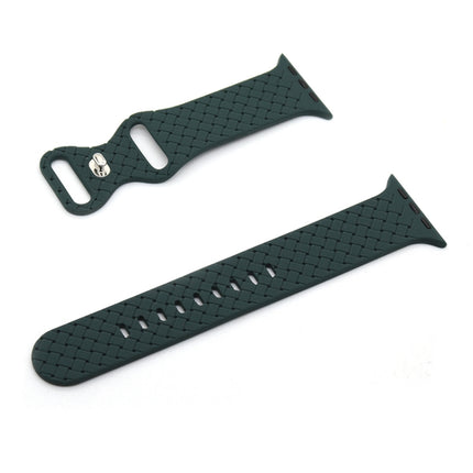 Weave Texture Watch Band For Apple Watch Series, 7 45mm / 6&SE&5&4 44mm / 3&2&1 42mm, 7 41mm / 6&SE&5&4 40mm / 3&2&1 38mm - DealBuddy